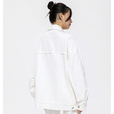Unisex Jacket Vintage Overalls Jacket Men and Women Couple's Tops Loose Jacket